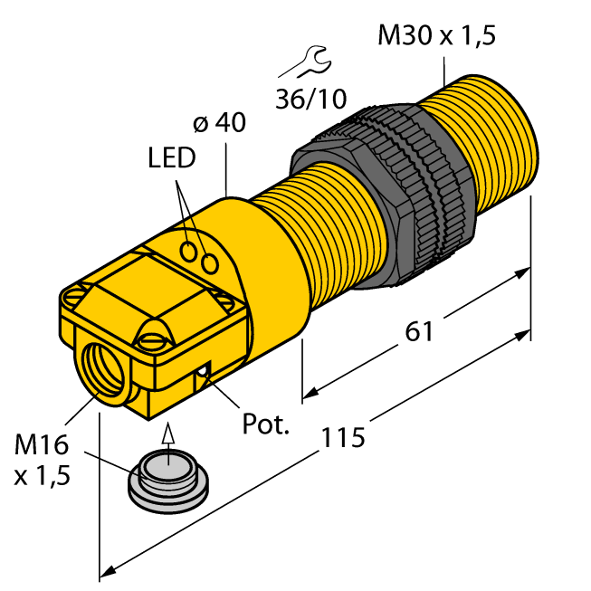 Cảm biến điện dung BC10-P30SR-VP4X2/3GD