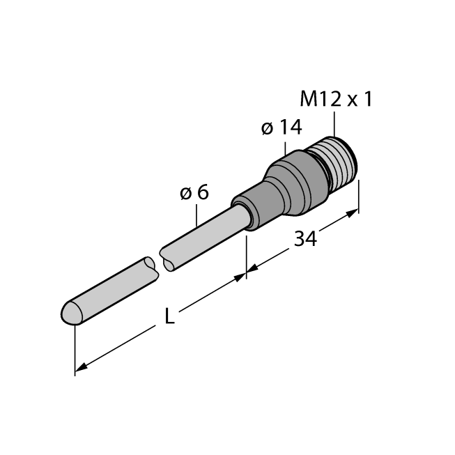 Cảm biến nhiệt độ TP-206KK1-CF-H1141-L500