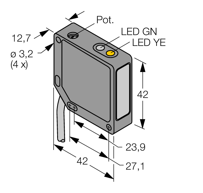 Cảm biến quang điện QM42VN6LP W/30'