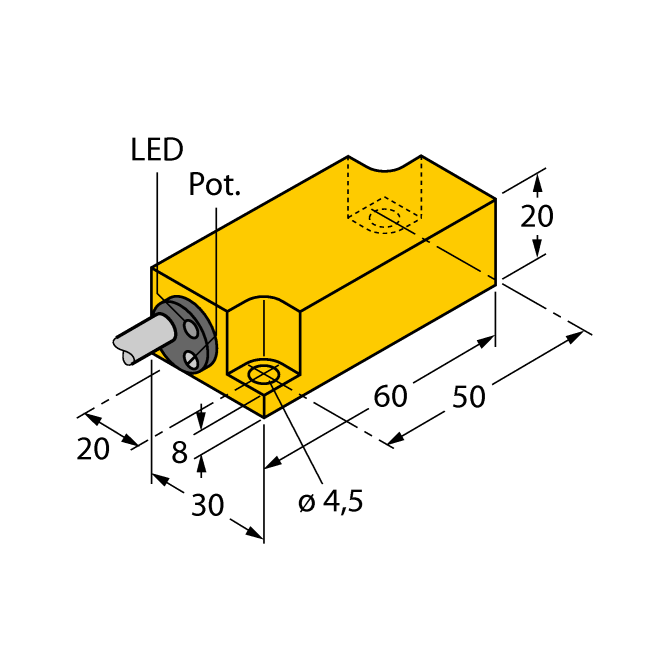 Cảm biến điện dung BCF10-Q20L60-RP4X
