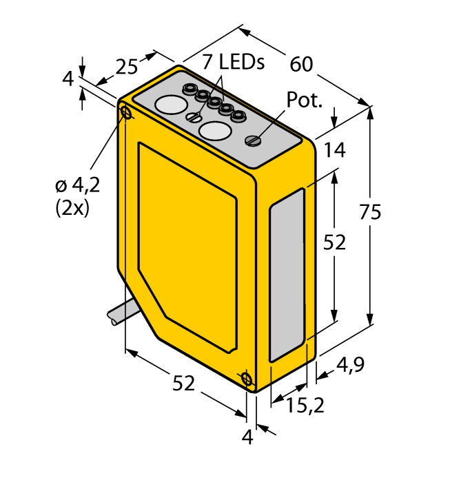 Cảm biến quang điện Q60BB6LAF1400QP
