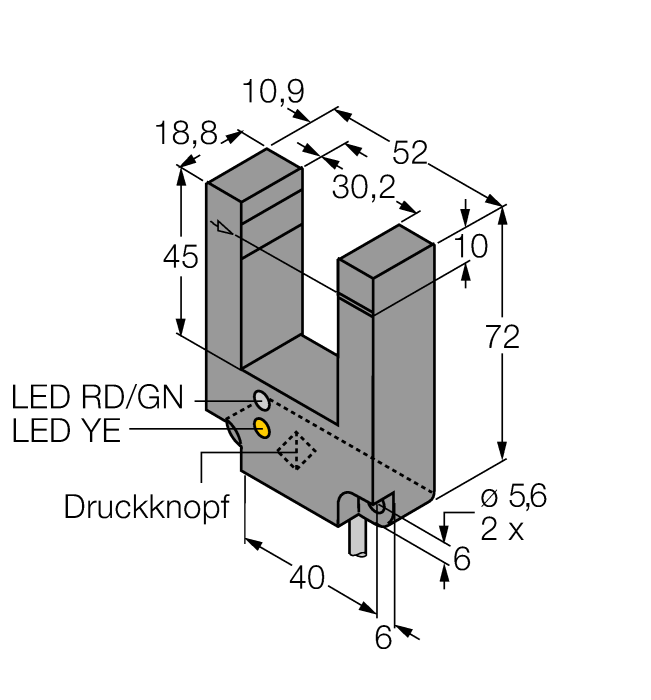 Cảm biến quang điện SL30VB6VY W/30'