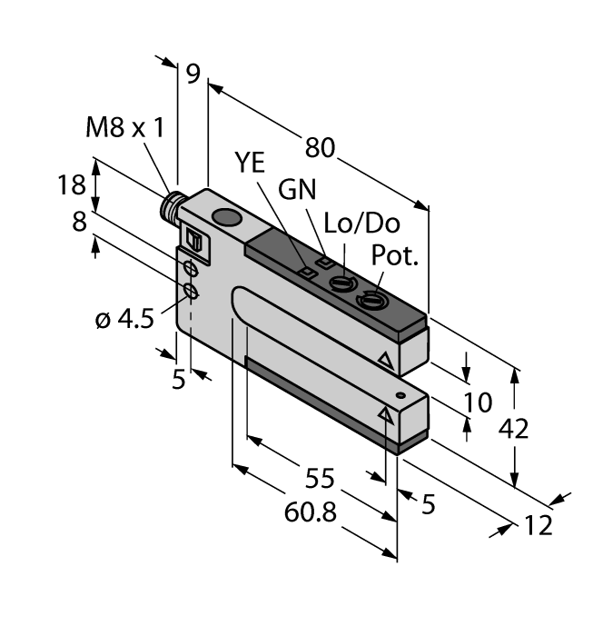 Cảm biến quang điện  SLM10N6Q