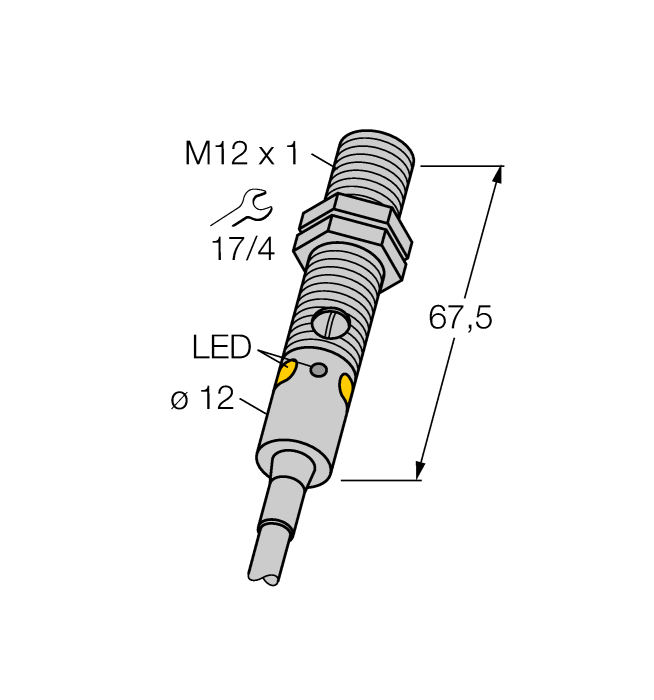 Cảm biến quang điện M12PR W/30