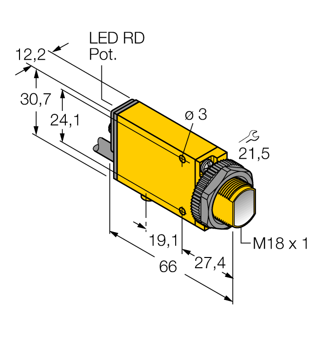 Cảm biến quang điện SM2A31RLQDP