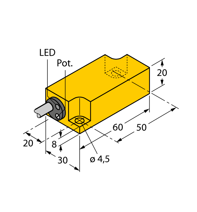Cảm biến điện dung BCF10-Q20L60-RP4X