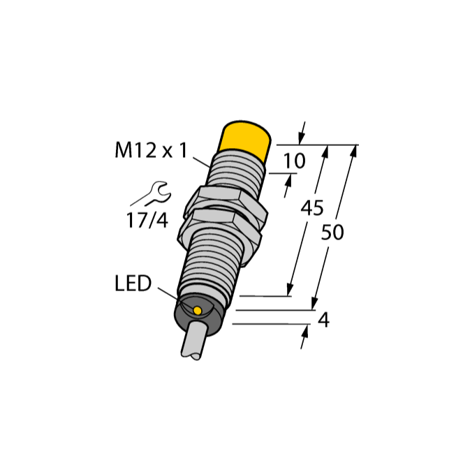 Cảm biến tiệm cận điện cảm NI8-M12-VN6X 7M