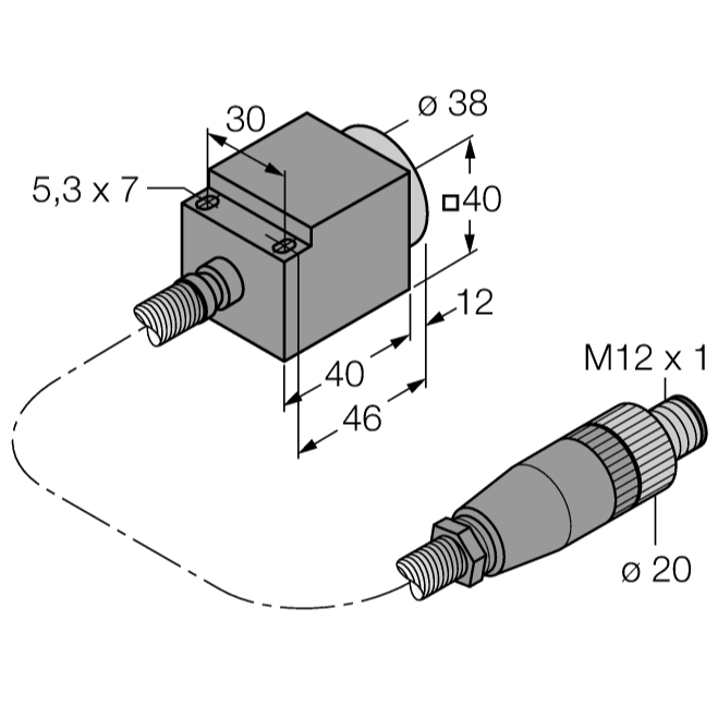 Cảm biến tiệm cận điện cảm NI25-CQ40/S1102 5M