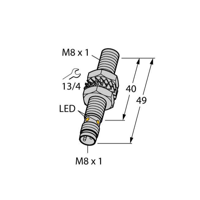 Cảm biến tiệm cận điện cảm - Công nghệ Factor 1 BI2U-EG08-AN6X-V1131