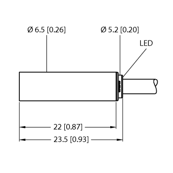 Cảm biến tiệm cận điện cảm thân trơn siêu nhỏ BI2-EH6.5K-AP6X