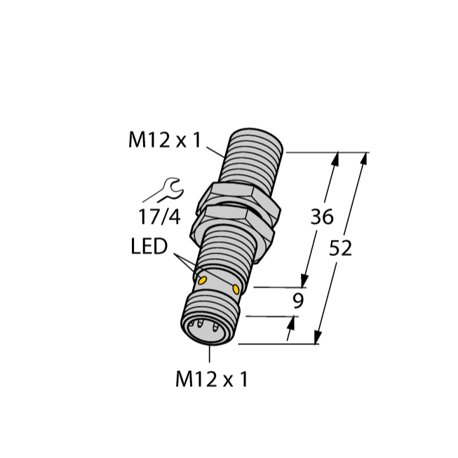 Cảm biến tiệm cận điện cảm ngành thực phẩm và dược phẩm BI4U-EM12WD-VP6X-H1141