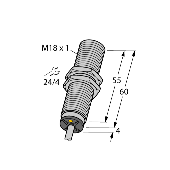 Cảm biến tiệm cận điện cảm đo khoảng cách (Analog) BI8-M18-LI-EXI