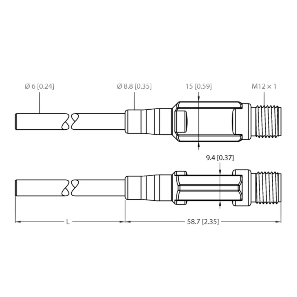 Cảm biến nhiệt độ  TTM050C-206A-CF-LI6-H1140-L100-50/50°C