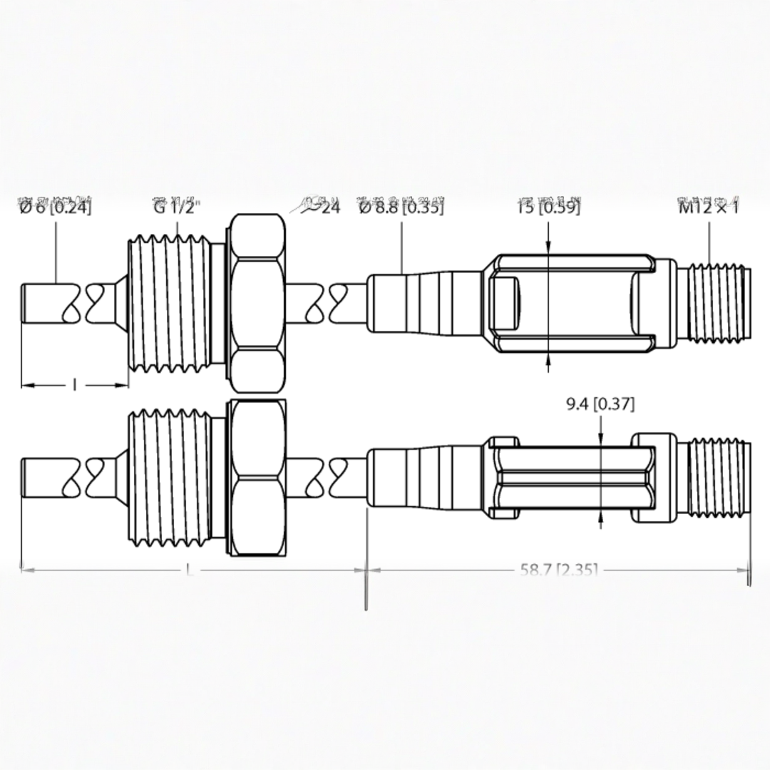 Cảm biến nhiệt độ  TTM150C-206A-G1/2-LI6-H1140-L250-50/150C