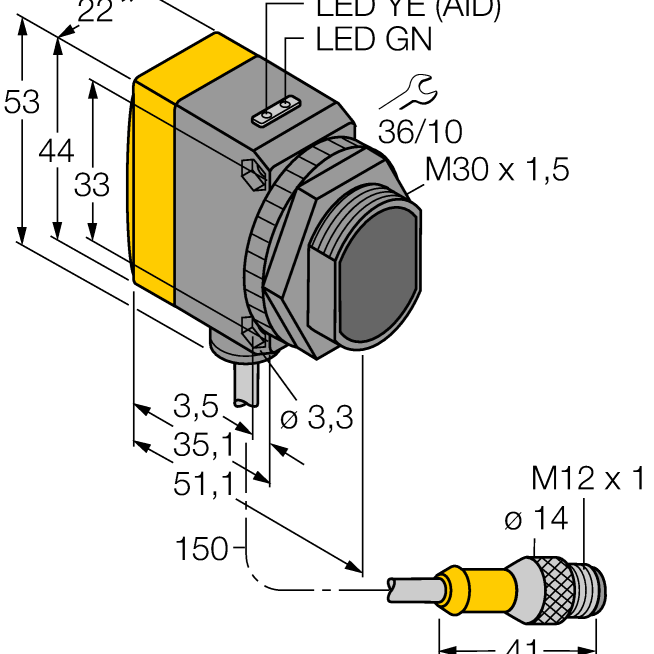 Cảm biến quang điện QS30AF600Q5