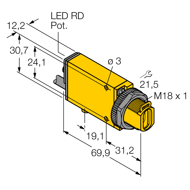 Cảm biến quang điện SM2A312FVG