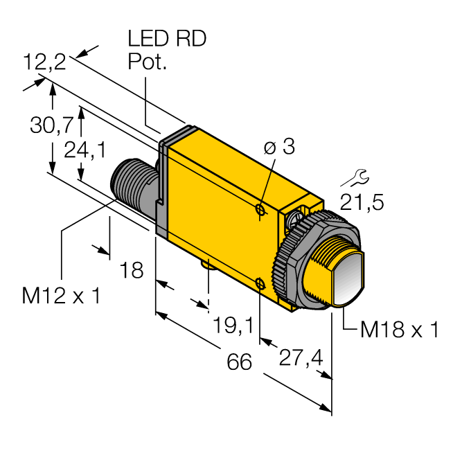 Cảm biến quang điện SM2A312DQD