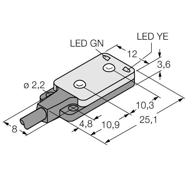 Cảm biến quang điện  VS2AP5CV30Q5