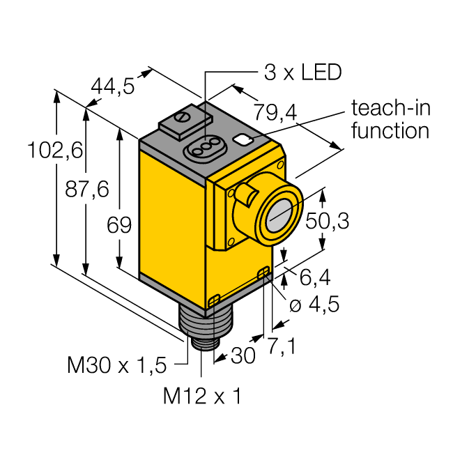 Cảm biến siêu âm Q45UBB63BCQ6