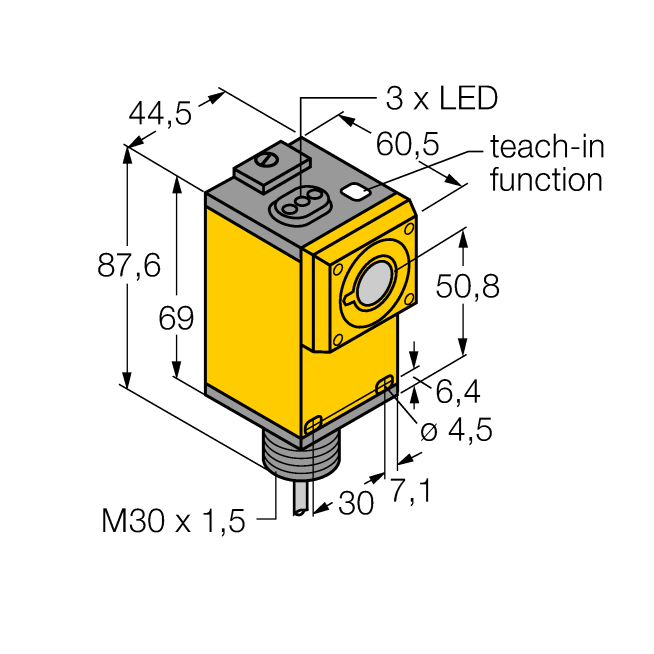 Cảm biến siêu âm Q45ULIU64ACR W/30