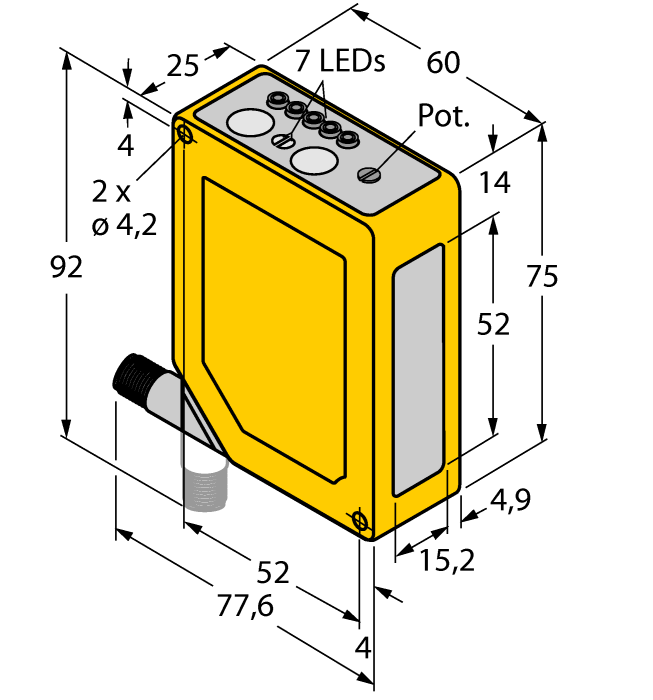 Cảm biến quang điện Q60VR3AF2000Q1