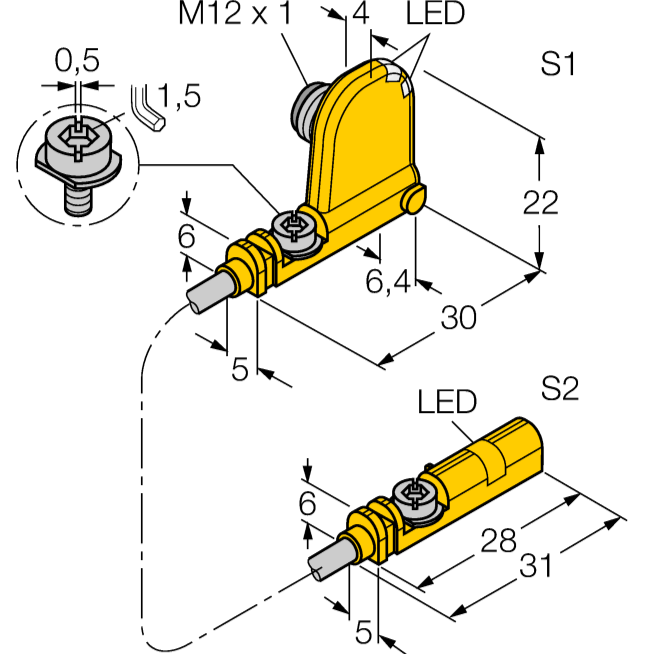 Cảm biến từ trường  BIM-UNT-0.1-UNT-2AP6X3-H1141