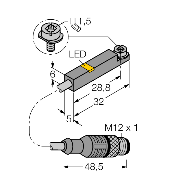 Cảm biến từ trường BIM-INT-Y1X-H1141