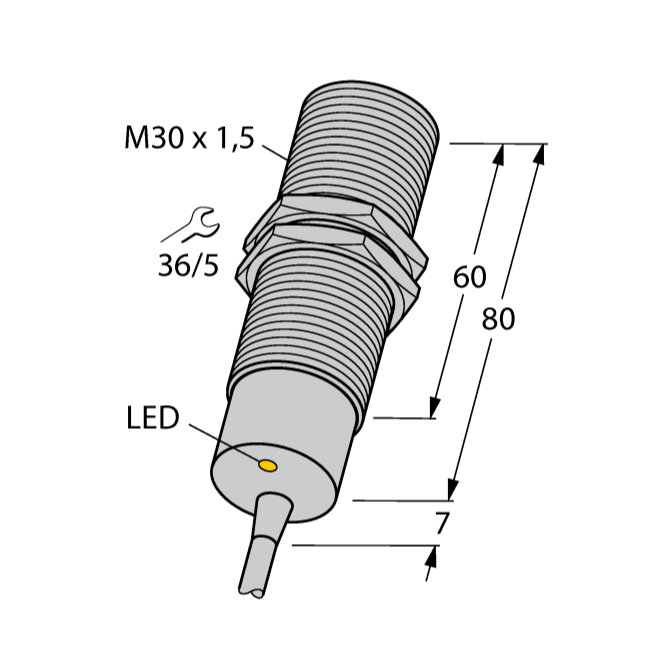 Cảm biến tiệm cận điện cảm chịu nhiệt cao BI10-M30-AP6X/S120
