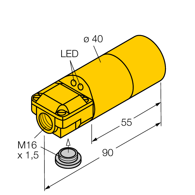 Cảm biến tiệm cận điện cảm thân trơn NI30-K40SR-VN4X2