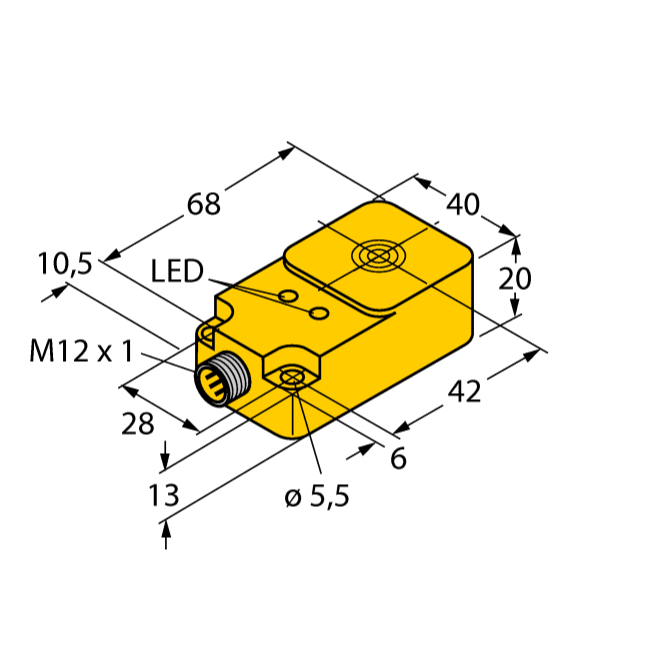 Cảm biến tiệm cận điện cảm khối vuông BI15U-Q20-AP6X2-H1141