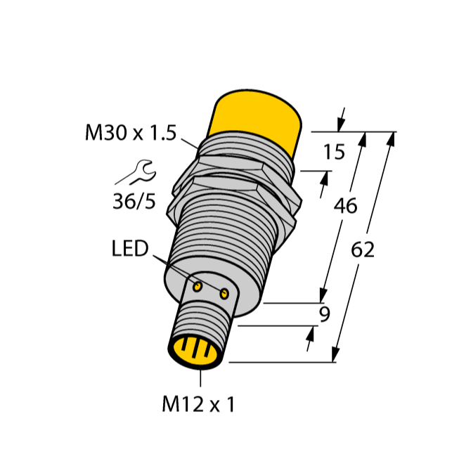 Cảm biến tiệm cận điện cảm (NAMUR - Phòng nổ) NI15-M30-Y1X-H1141