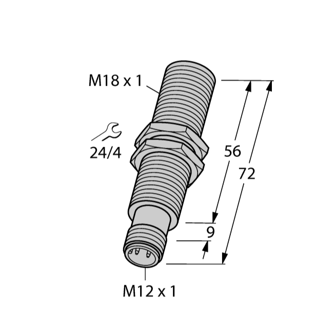 Cảm biến tiệm cận điện cảm (Analog Output) BI8-M18E-LIU-H1141