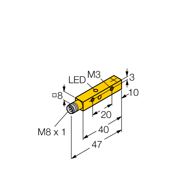 Cảm biến tiệm cận khối siêu mỏng NI4U-Q8SE-RP6X-V1131