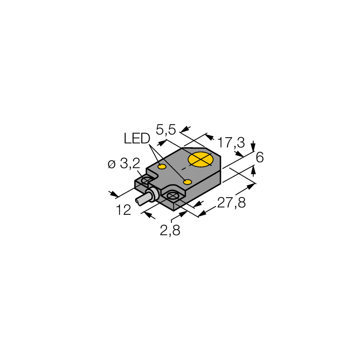 Cảm biến tiệm cận dạng khối BI3-Q06-AP6X2
