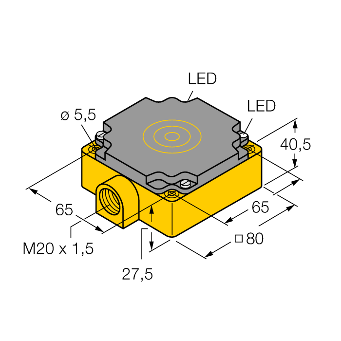 Cảm biến tiệm cận dạng khối BI40-CP80-VP4X2