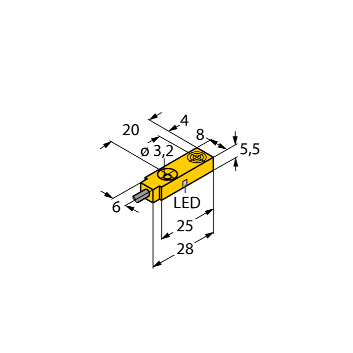 Cảm biến tiệm cận dạng khối NI3.5-Q5.5-AP6X