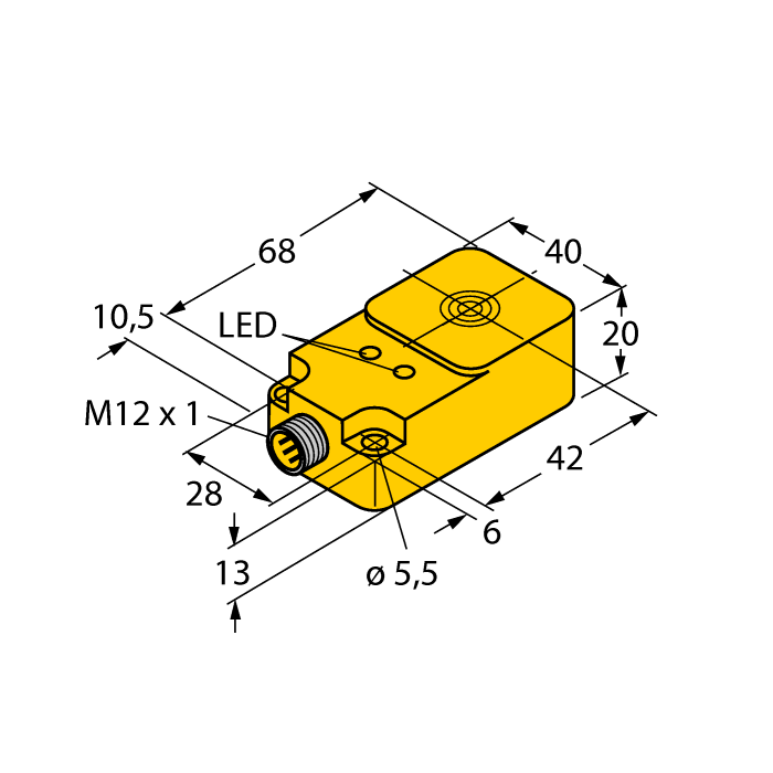 Cảm biến tiệm cận cho hệ thống điện ô tô BI20-Q20-AP45X2LD-H1141
